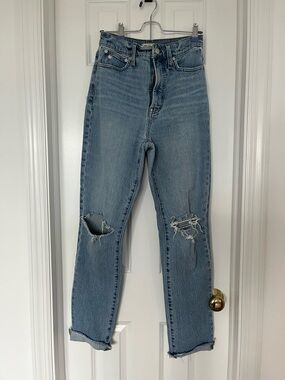 Madewell The Perfect Vintage Jean in Rosabelle Wash: Knee-Rip Edition - 27T